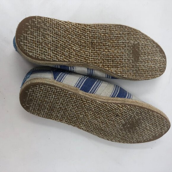 Toms navy umbrella Nautical stripe Alpargata flats - Picture 4 of 7